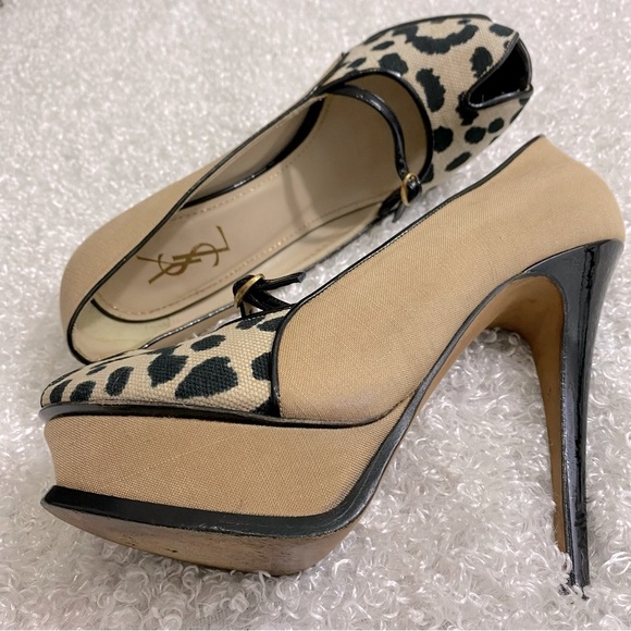 Yves Saint Laurent Authentic leopard pumps heels - Picture 15 of 15